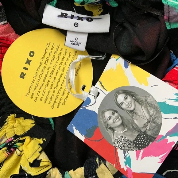 NWT Designer RIXO x Target Floral Off Shoulder Dress - Picture 8 of 16